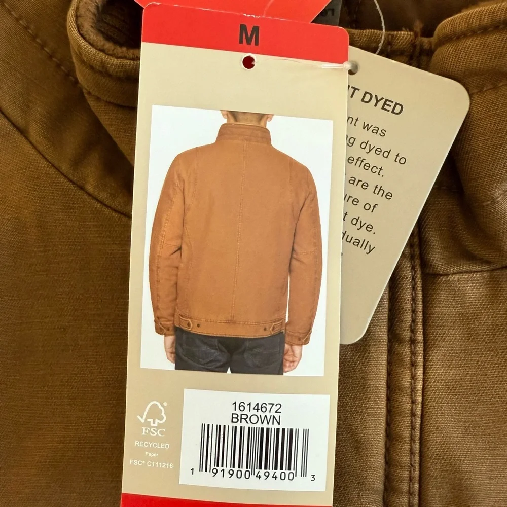 LEVI’S Full Zip/Snap Garment Dyed Barn Coat!  NWTS   M - Picture 8 of 10